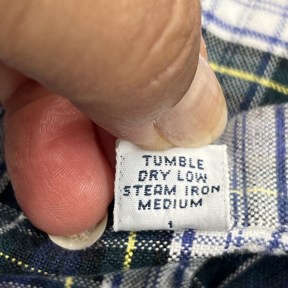 Ralph Lauren Golf XL Multicolor Plaid Tilden Long Sleeve Button Up Preppy Crest - Picture 9 of 9